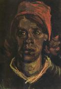 Vincent Van Gogh, Head of a Peasant Woman with Red Cap (nn04)